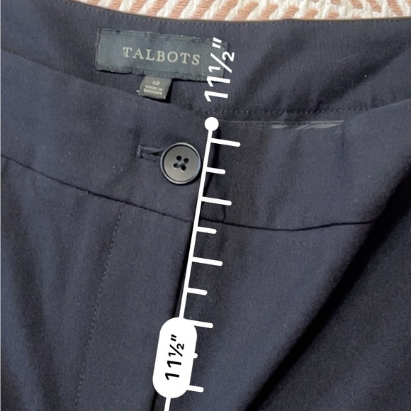 NWT Talbots Heritage Trousers 12 Black - Picture 6 of 8